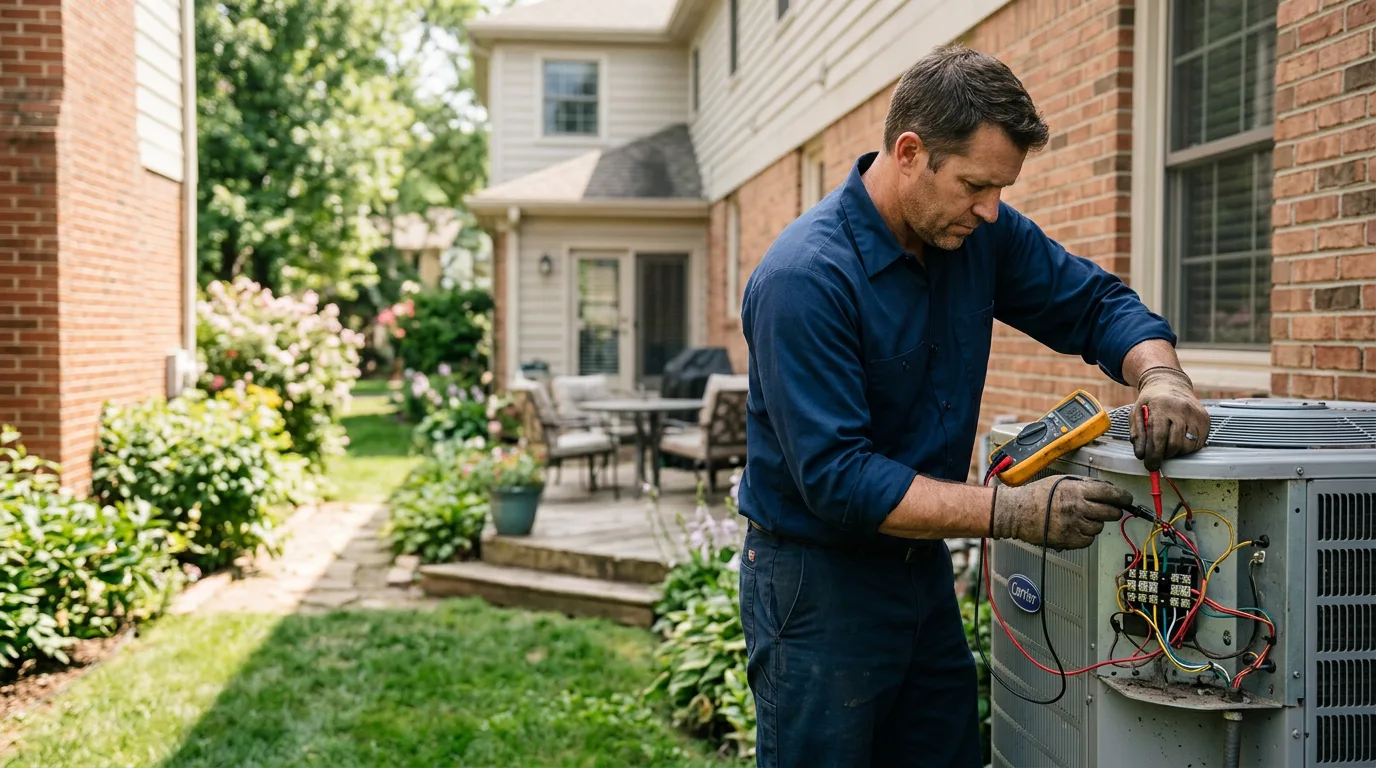 HVAC technician working near Gordonsville, TN